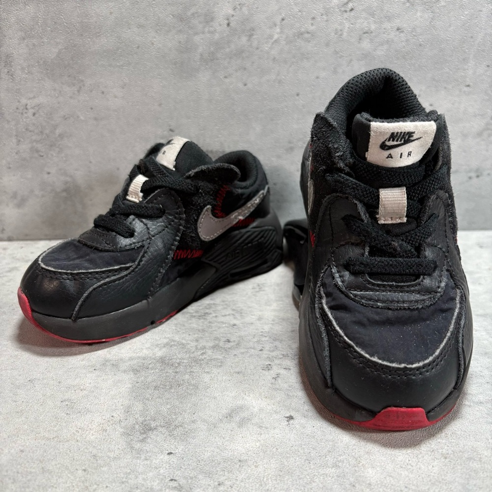 Nike Air Max Excee Shoes‎ Toddler Size 7C (TD) Black Red Sneakers CD6893-005